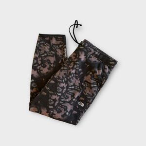 The North Face Fleece Joggers Black and Purple Camo Snakeskin Pattern Size Large